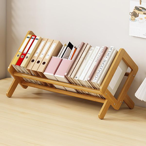 Wallfire Wood Tilting Bookcase, Desk Shelf, Desktop Bookshelf, Desktop Book Shelf Organizer Display Stand, Desk Shelf for Top of Desk for Books, Files and Magazines
