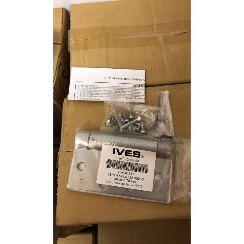 Six A Set IVES Hinge 211 Ball Bearing Hinge 3SP1 4.5