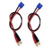 FLY RC EC3 Connector Plug->4mm Banana Plug Battery Charging Lead Adapter Cable-2 Pack