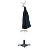 Safco Products 4168BL Costumer Coat Rack Tree with Umbrella Stand, Black