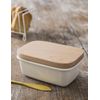 Butter Dish with Wooden Lid