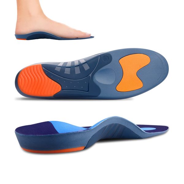 RooRuns Sports Insole, Shock Absorption, Standing Work, Footbed, Ergonomic and Posture, Arch Support, Arch Support, Insole, Comfort, Antibacterial, Odor Resistant, Daily Life