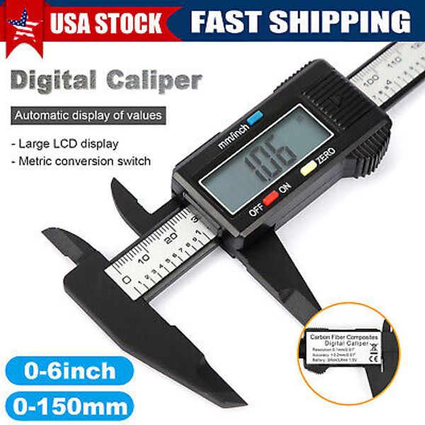 0-150mm Digital Caliper Vernier Micrometer Electronic Ruler Gauge Measuring Tool