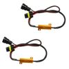 YUNPINGCAR 50W 6 Ohm 9006 HB4 9012 LED Light Load Resistor Adapter Fix Hyper Flashing Blinking Canbus Error Warning Canceller