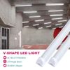 6 Pack 4FT 60W LED Linkable Shop Ceiling Light Super Bright Daylight 6000K