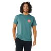 Rip Curl Men's Wetsuit Icon Short Sleeve Tee, Bluestone