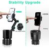 2 in 1 Car Cup Holder Expander Adjustable Base with Phone Mount 360° Rotation