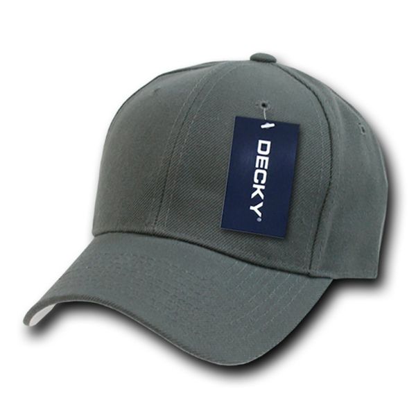 DECKY Fitted Cap, Charcoal, 7