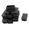sourcingmap 30mm x 50mm Plastic Rectangle Cap Tube Inserts End Blanking 12 Pieces