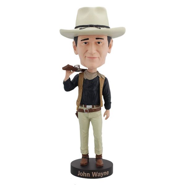 Royal Bobbles John Wayne Cowboy Collectible Bobblehead Statue