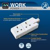 Permaplug By Masterplug ELS132W-01 Two Socket Trailing Socket, Without Plug And Cable, 13 Amp, White