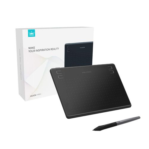 HUION HS64 Pen Tablet, Pen Tab, Board Tab, Smartphone Compatible, Android Compatible, Windows Mac, Pen Pressure Sensor, 8192, No Charging Required, 4 Shortcuts, Left-Handed, Crysta, Drawing,