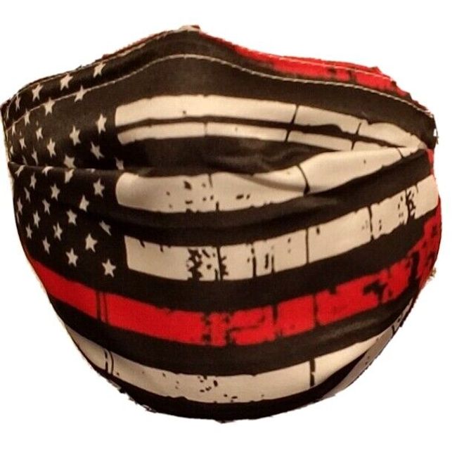 NEW Unisex Thin Red Line Firefighters Face Shield Covering One Size Adjustable