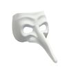 BLANK "NASONE GREZZO" VENETIAN MASK FOR DECORATING