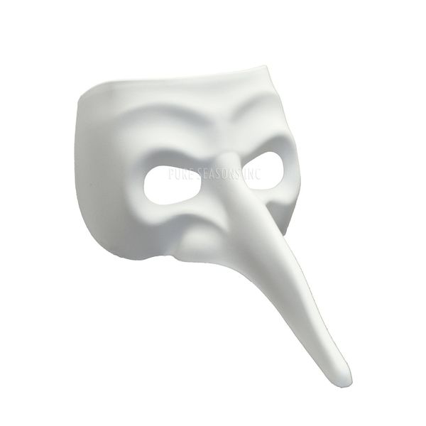 BLANK "NASONE GREZZO" VENETIAN MASK FOR DECORATING