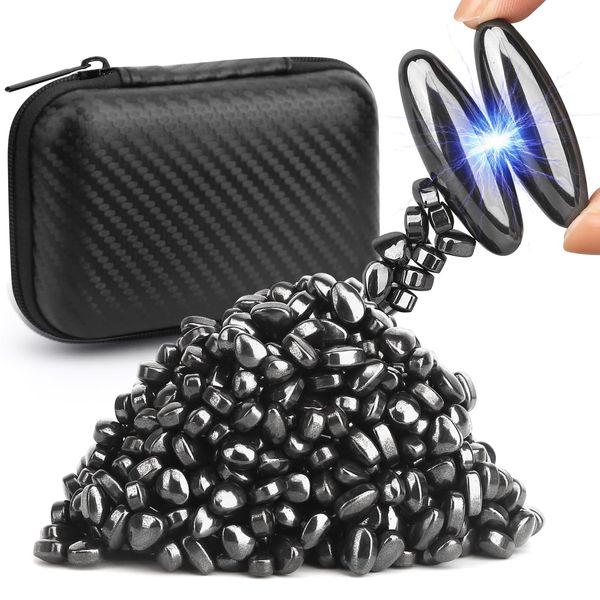 Cooler Zappelmagnet aus Ferrit-Knete für Erwachsene, neuartiger Schleim-Knete, magnetische Steine ​​mit Rassel-Zappelmagneten in Schlangenform, Anti-Angst-Stressabbau-Schreibtischdekor fürs Büro