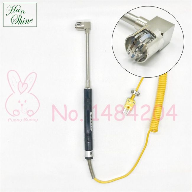 Digital Thermometer Type K Thermocouple Temperature Indicator 1310 with  Magnetic Probe Roller Surface Sensor