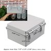 CrocSee ABS Plastic Dustproof Waterproof IP65 Junction Box Universal Durable Electrical Project Enclosure with Lock (8.6"x6.7"x4.3")