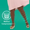 Juzo Soft 2000 15-20mmhg Thigh-High Closed Toe Compression Sock ,Black,5 (V) Regular