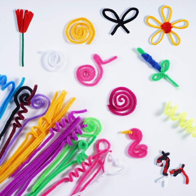 500Pcs Colors Pipe Cleaners DIY Art Craft Decorations Chenille Stems  Assorted