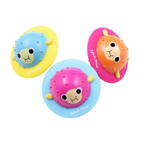 Splash About Pufferfish Flip & Float Pool & Bath Toys, Pack of 3