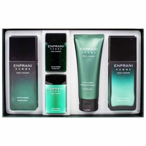 Enprani Homme Lotion Soother Gift All-in-One Skin Cosmetics Set Power Phyto Men&#39;s Set Gift Set 3 Piece Set