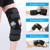 Hinged ROM Knee Braces Adjustable Knee Immobilizer Support for Knee Pain ACL MCL