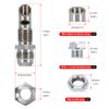 Universal E-VAC Scavenger Kit includes T304 Exhaust Vacuum SS E-VAC fitting