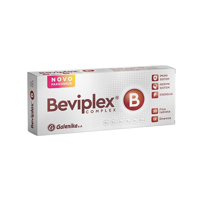 2 X 30 tablets of BEVIPLEX - An additional source of Vitamin B complex