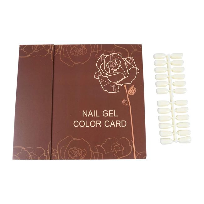 Frcolor Nail Color Chart Book, Sample Book, Nail Manicure Color Swatches, 120 Colors, Chip Removable, Color Swatch Book