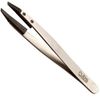 Rubis Classic Techno Stainless Steel Tweezers for Precise Eyebrows and Hair Removal Slanted Polymer Tips, 1KS102,Rubis Switzerland Swiss Made World Renowned Precision