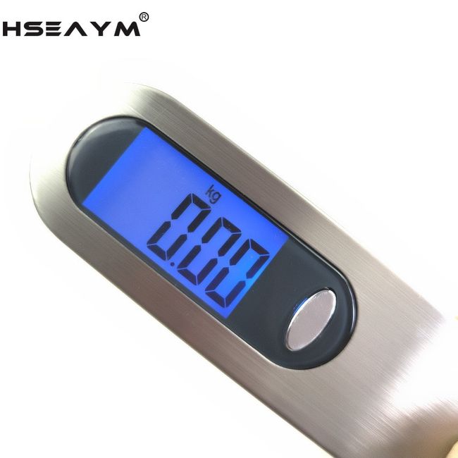 Stainless steel luggage scale portable portable electronic 50kg express  fishing and shopping package scale