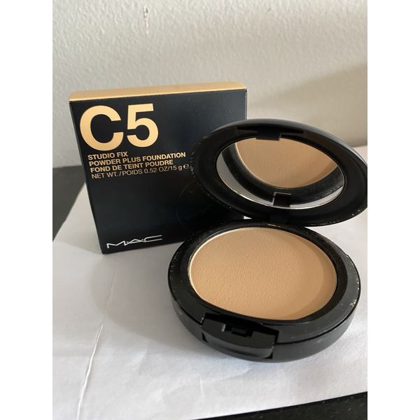 MAC Studio Fix Powder Plus Foundation, 15g, Full Size, New, Shade: C5
