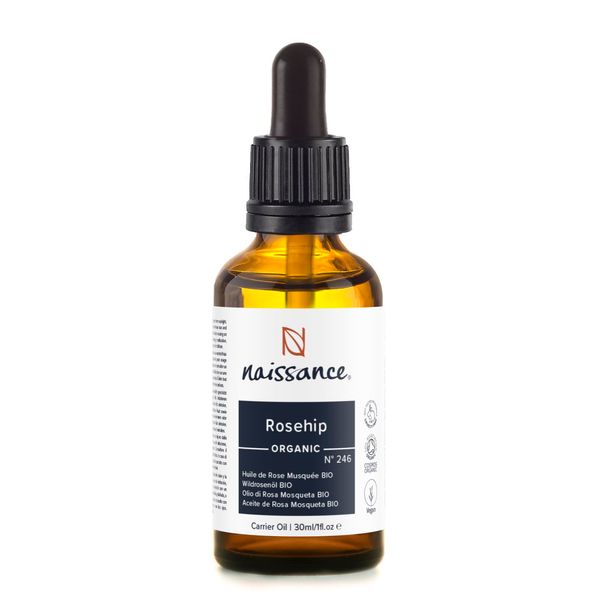 Naissance Wildrosenöl/Hagebuttenkernöl BIO (Nr. 246) - 30ml - für Haare, Gesicht, Haut & Nägel