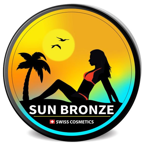 SUN BRONZE Original - Premium Tanning Cream, Swiss Formula (200 ml), Effective Dark Results with Natural Ingredients, Brown Skin Tan Accelerator Gel, Vegan-frienfly