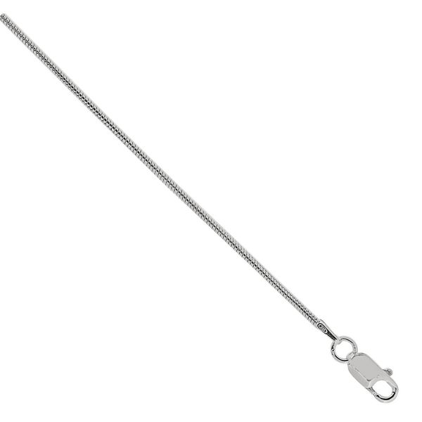 16 Inch Diamond Cut Sterling Silver Snake Chain Necklace