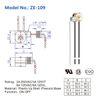 DAYONE Pull Chain Switch Zing Ear ZE-109 Ceiling Fan Switch Ceiling Fan Light Lamp Replacement 2 Pack Nickel