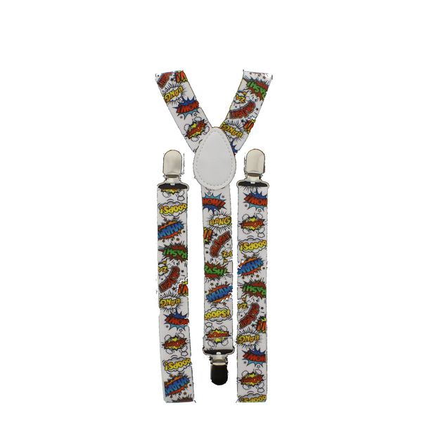 Zac's Alter Ego Adjustable 25mm Comic Book Expressions Trousers Braces