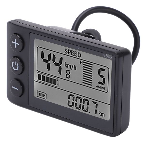 Electric S866 LCD Display Plug, 24V 36V 48V Control Panel Meter