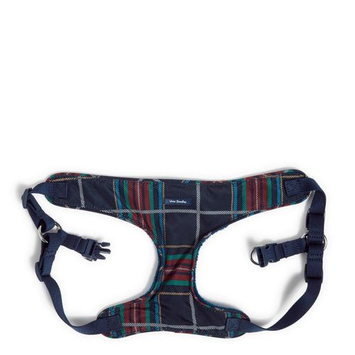 Vera Bradley Women's Recycled Lighten Up Water-repellent Adjustable Pet Harness With Fleece Lining, Tartan Plaid, Small