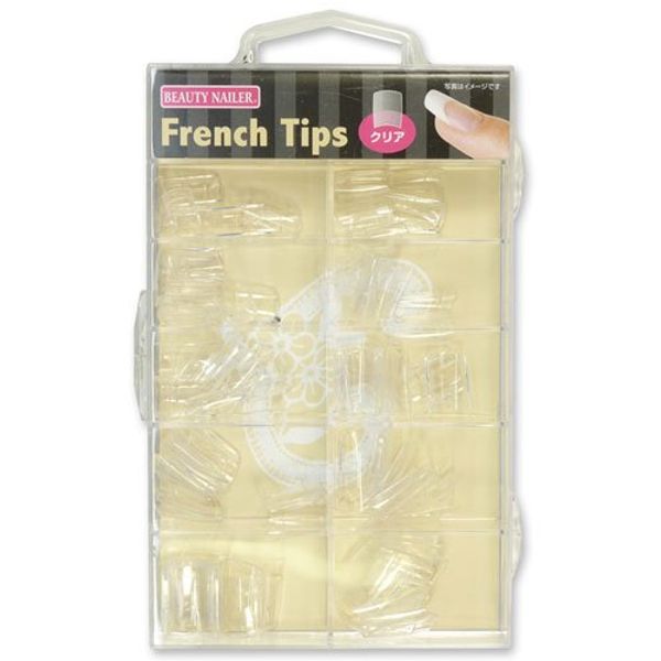 Beauty Nailer Nail Tips French Chips Assorted Clear FT-1N 100P