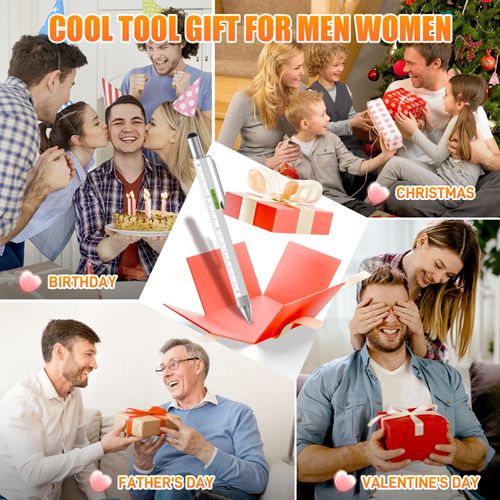 Pen Gifts for Men Women, Huhoo Cool Gadgets Tools Multi Tech Pen for Men, Personalized Gifts for Dad or Him, Funny Gift for Christmas, Father's Day, Valentines or Birthdays