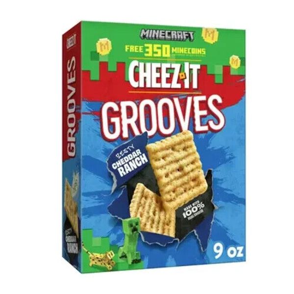 3X Cheez-It RANCH GROOVES Baked Snack Crackers 9oz Box - Bold Ranch Flavor!