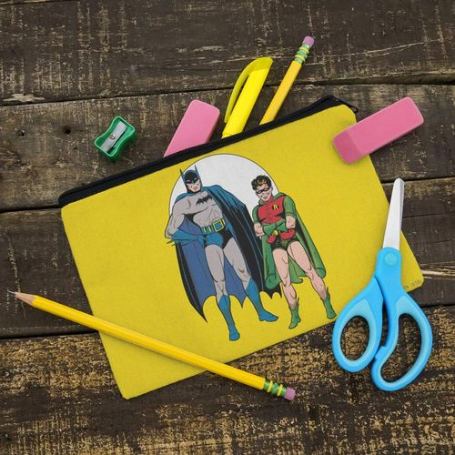 Batman and Robin Pencil Pen Organizer Zipper Pouch Case