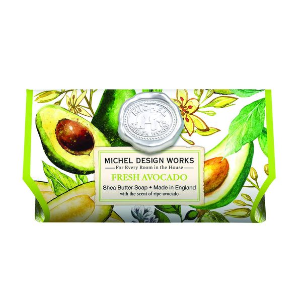 Michel Design Works Large Bath Soap Bar, Fresh Avocado