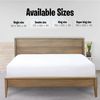 Ev Dekor Double Fitted Sheet Soft 100% Microfiber 40cm extra deep fitted bed sheets - Hotel bedsheets bottom sheet - White (137 x 190) Cm