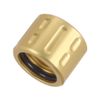 NDZ Performance 1/2x28 Thread Protector Anodized Aluminum with O-Ring, Alternating Oval in Gold