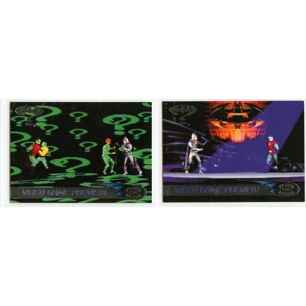 Fleer Ultra™ Aklaim® Batman™ Forever Video Game Tip Cards – 2 Cards