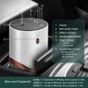 Waterless Essential Oil Diffuser - Car Aroma Diffuser, Portable Smart Scent Air Machine 1/2/3 & Continuous Mist, Anti-TIPP, Timer Setting and Auto-Off Function (White)