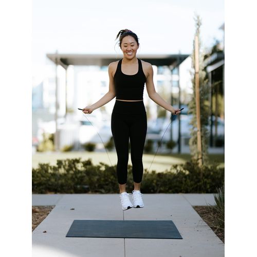 Elite Jumps Premium Jump Rope Mat- Large Format Indoor/Outdoor Non Slip Mat - Home Workout Exercise Mat -Suitable for All Surfaces - 48"x36"x1/4"